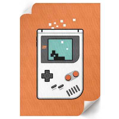 Dekoracyjny plakat ścienny Gameboy retro