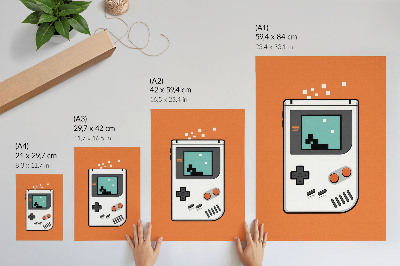 Dekoracyjny plakat ścienny Gameboy retro