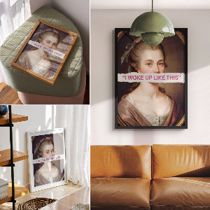 Grafika na ścianę Sztuka retro