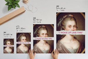 Grafika na ścianę Sztuka retro