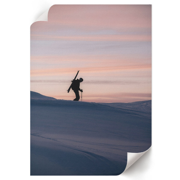 Wydruk na płótnie Zimowy zachód