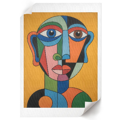 Plakat premium Surrealistyczny portret