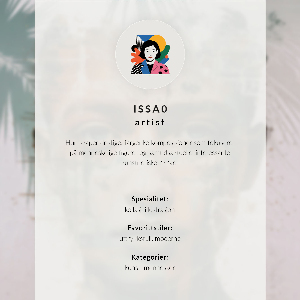 Plakat premium Surrealistyczny portret