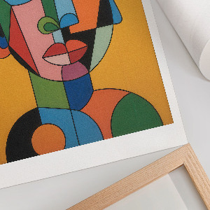 Plakat premium Surrealistyczny portret