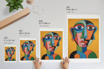 Plakat premium Surrealistyczny portret