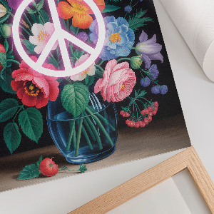 Dekoracyjny plakat ścienny Pokój i kwiaty