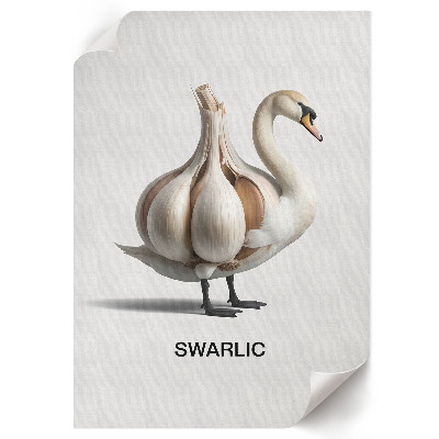Plakat premium Łabędź czosnek