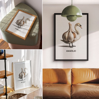 Plakat premium Łabędź czosnek