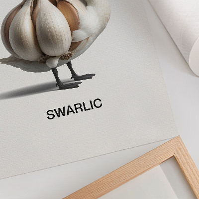 Plakat premium Łabędź czosnek