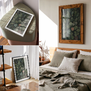 Plakat premium Las z góry