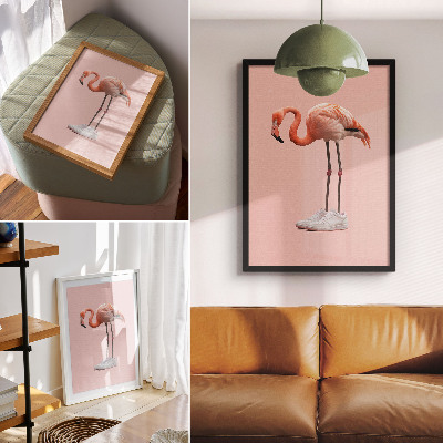 Grafika na ścianę Flaming w butach