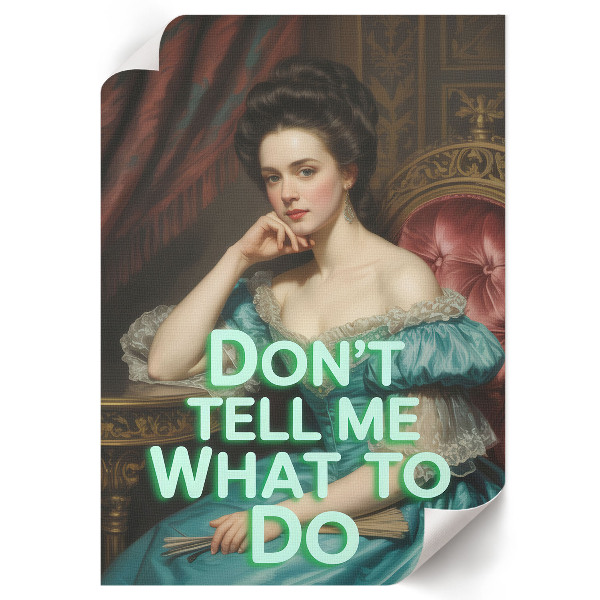 Grafika na ścianę Portret ironiczny