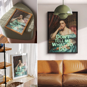 Grafika na ścianę Portret ironiczny