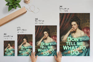 Grafika na ścianę Portret ironiczny