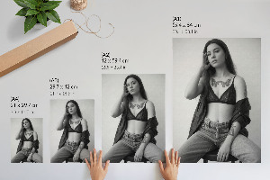 Wydruk na płótnie Czarno-biały portret