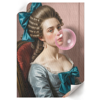 Plakat premium Kobieta retro