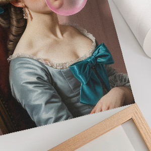 Plakat premium Kobieta retro