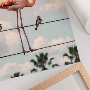 Dekoracyjny plakat ścienny Flaming na kablu