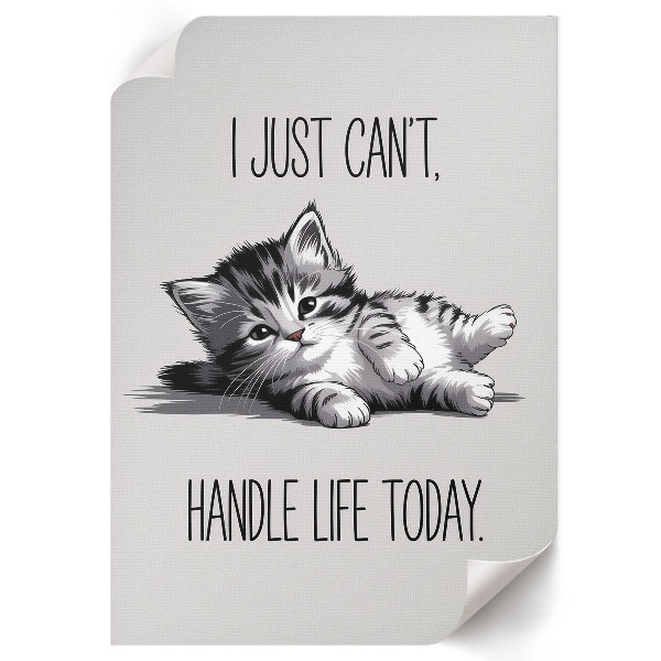 Grafika na ścianę Uroczy kotek