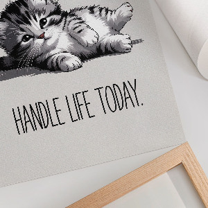 Grafika na ścianę Uroczy kotek