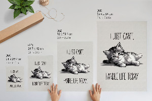 Grafika na ścianę Uroczy kotek