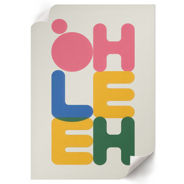 Wydruk na płótnie Typograficzna kompozycja