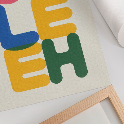Wydruk na płótnie Typograficzna kompozycja
