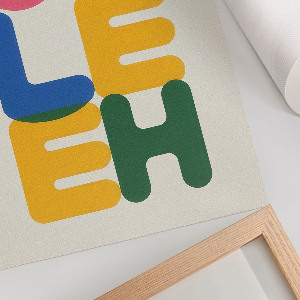 Wydruk na płótnie Typograficzna kompozycja