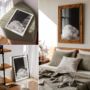 Plakat premium Chmury w czerni