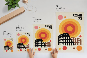 Wydruk na płótnie Retro Rzym