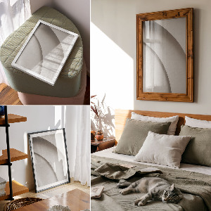 Plakat premium Białe krzywizny