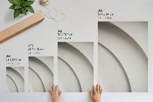 Plakat premium Białe krzywizny