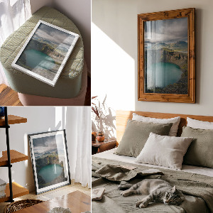 Dekoracyjny plakat ścienny Turkusowe jezioro