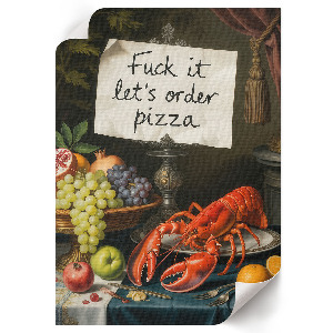 Dekoracyjny plakat ścienny Stół z jedzeniem