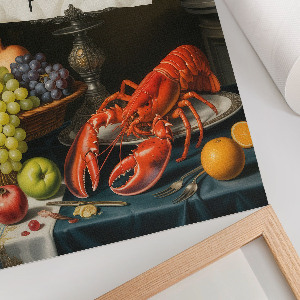 Dekoracyjny plakat ścienny Stół z jedzeniem