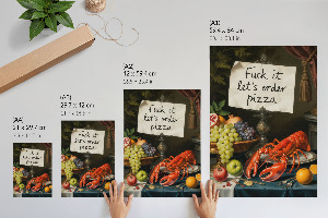 Dekoracyjny plakat ścienny Stół z jedzeniem