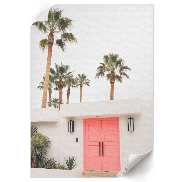 Grafika na ścianę Palmy drzwi