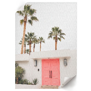 Grafika na ścianę Palmy drzwi