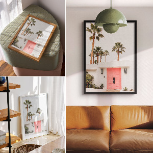 Grafika na ścianę Palmy drzwi