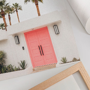 Grafika na ścianę Palmy drzwi