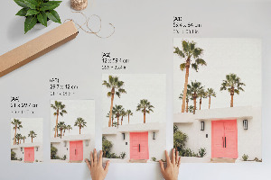 Grafika na ścianę Palmy drzwi