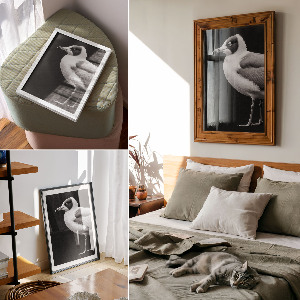 Dekoracyjny plakat ścienny Ptak portret