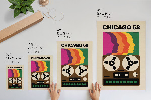 Wydruk na płótnie Retro estetyka