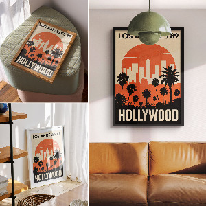 Plakat premium Hollywood widok