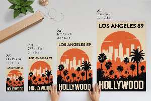 Plakat premium Hollywood widok