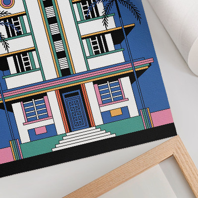 Dekoracyjny plakat ścienny Art deco Miami