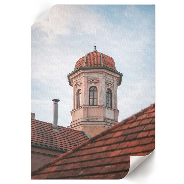 Wydruk na płótnie Wieża i dach