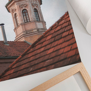 Wydruk na płótnie Wieża i dach