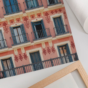 Dekoracyjny plakat ścienny Kolorowa architektura