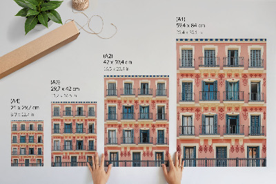 Dekoracyjny plakat ścienny Kolorowa architektura